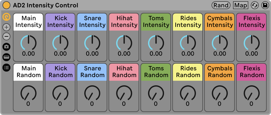 Intensity Control Layout