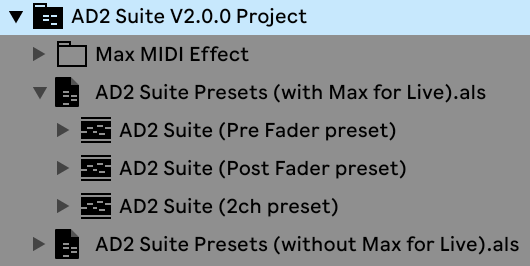 Folder structure