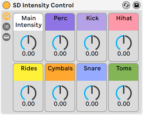 Intensity Control Layout