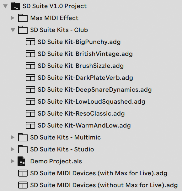 Folder structure