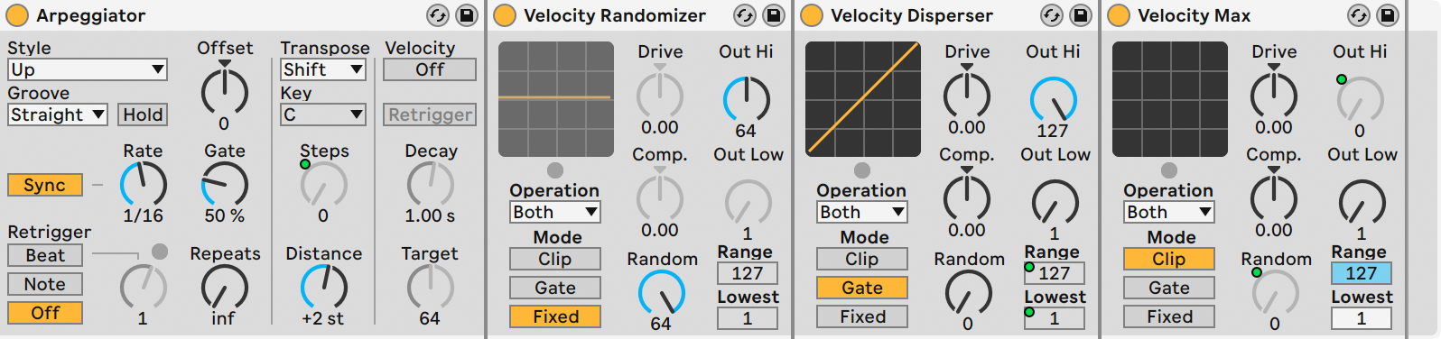 Arpeggiator inside Ghost Note Generator