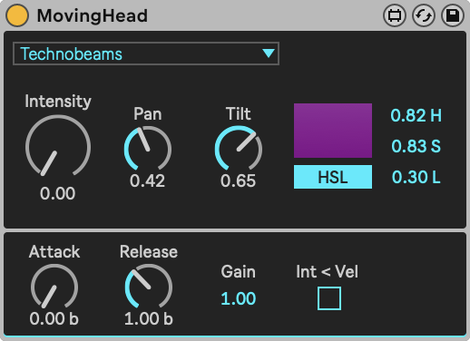 Beam for Live - MovingHead device