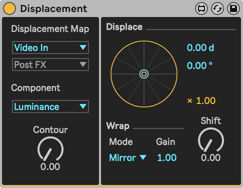 Videosync - Displacement device